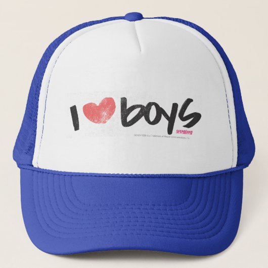 I het Roze van de Jongens van het Hart Trucker Pet (Voorkant)