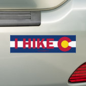 I Hike Colorado Bumpersticker (Op auto)