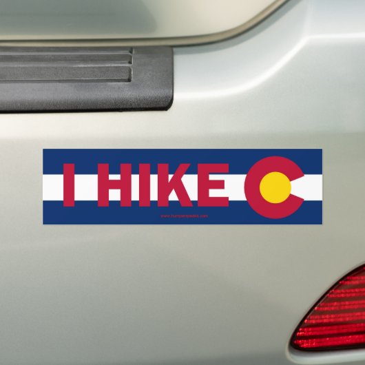 I Hike Colorado Bumpersticker (Op auto)