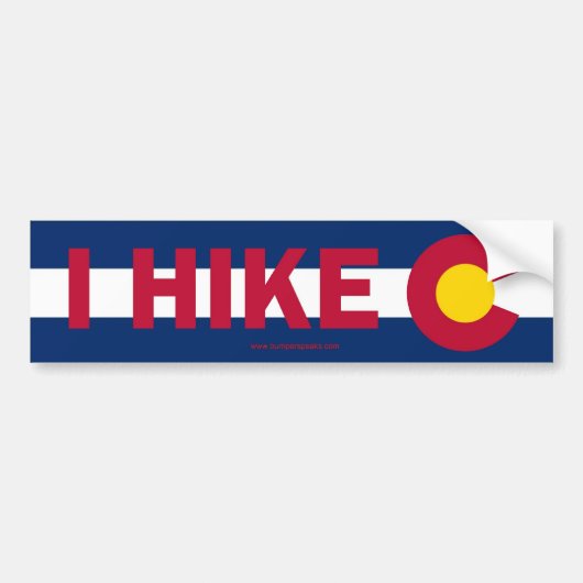 I Hike Colorado Bumpersticker (Voorkant)
