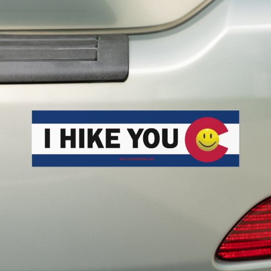 I Hike You Colorado Bumper Sticker (Op auto)