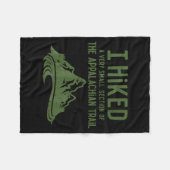 I Hiked A Very Small Section Of The Appalachian Tr Fleece Deken (Voorkant (Horizontaal))