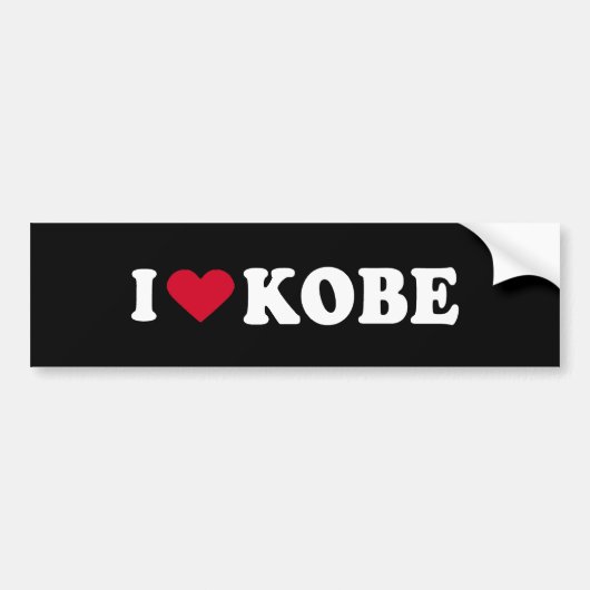I HOEFT VAN KOBE BUMPERSTICKER (Voorkant)