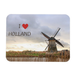 I ♥ Holland Flexibler Fotomagnet Magneet