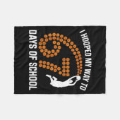 I Hooped My Way To 67 Days Of School Srt Teacher F Fleece Deken (Voorkant (Horizontaal))