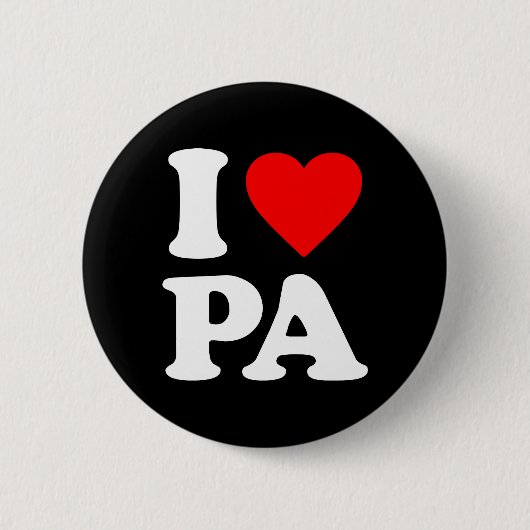 I HOOR PA RONDE BUTTON 5,7 CM (Voorkant)