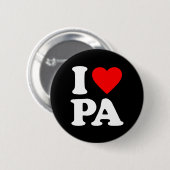 I HOOR PA RONDE BUTTON 5,7 CM (Voorkant /achterkant)
