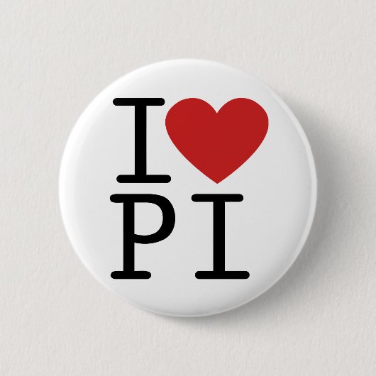 I HOOR PI RONDE BUTTON 5,7 CM (Voorkant)