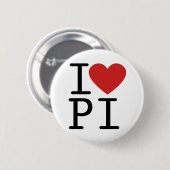 I HOOR PI RONDE BUTTON 5,7 CM (Voorkant /achterkant)