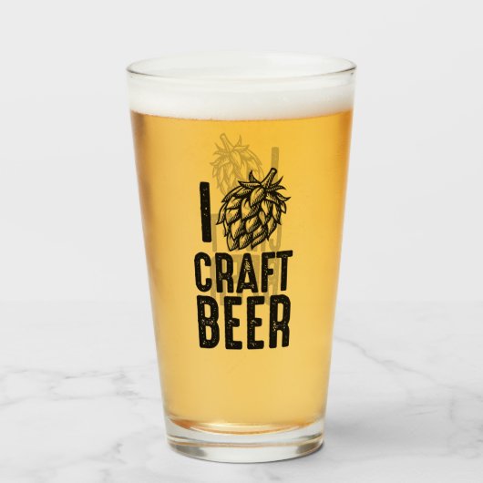 I Hop Craft Beer Glas (Voorkant gevuld)