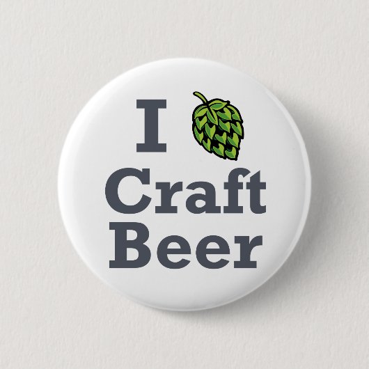 I [hop] Craft Beer Ronde Button 5,7 Cm (Voorkant)
