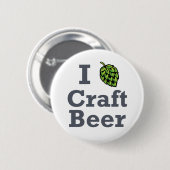 I [hop] Craft Beer Ronde Button 5,7 Cm (Voorkant /achterkant)