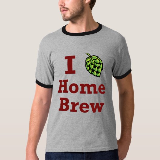 I [hop] Home Brew Ringer Shirt (Voorkant)