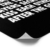 I Hope Both Teams Have Fun Players Kiss Funny Foot Poster (Hoek)