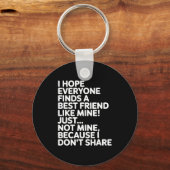 I Hope Everyone Finds A Friend Like Mine Just Not Sleutelhanger (Voorkant)