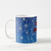 I Hope To You Happy Life Blue Snowflake Coffee Mug Koffiemok (Links)