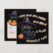 I hope your Halloween..... Tarjeta festiva plana Feestdagenkaart (Voorkant / Achterkant)