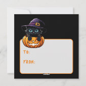 I hope your Halloween..... Tarjeta festiva plana Feestdagenkaart (Achterkant)