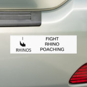 I horn rhino bumper sticker (Op auto)