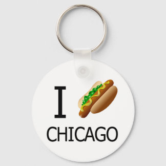 I Hotdog Chicago Keychainx Sleutelhanger