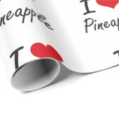I hou van het kunstzinnige design van ananas cadeaupapier (Rol Hoek)