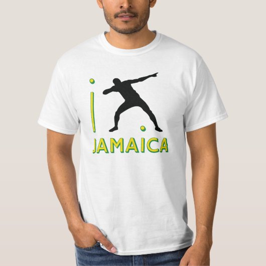 I hou van JAMAICA T-shirt (Voorkant)