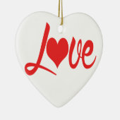 **I hou van je ** Keramisch Ornament (Rechts)