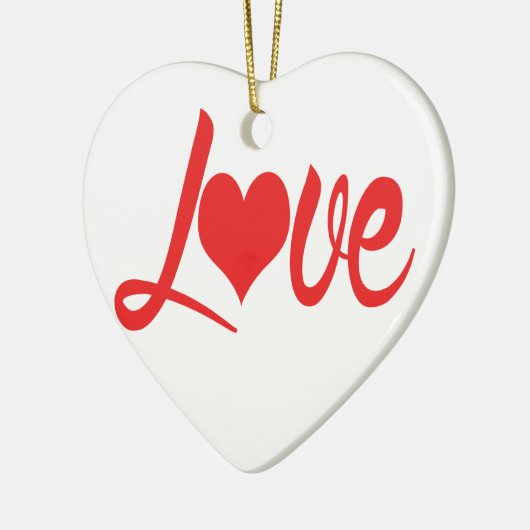 **I hou van je ** Keramisch Ornament (Links)