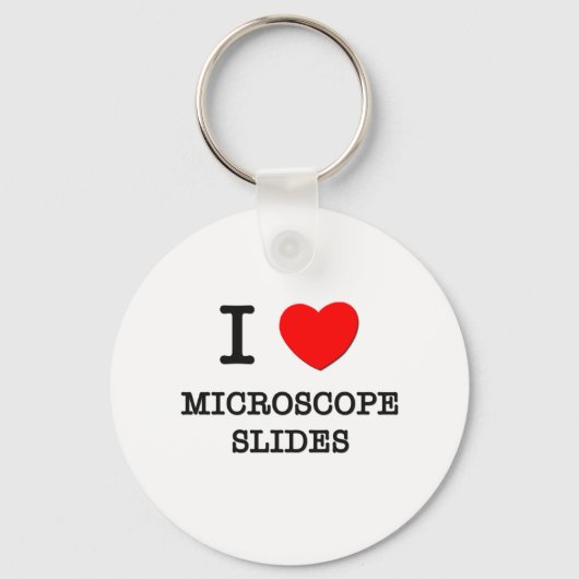I hou van microscoopdia's sleutelhanger (Voorkant)