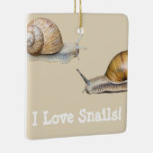I hou van slakken Snagelontwerp Keramisch Ornament (Rechts)
