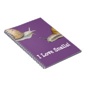 I hou van slakken Snagelontwerp Notitieboek (Rechterzijde)