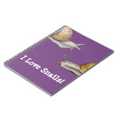 I hou van slakken Snagelontwerp Notitieboek (Linkerzijde)