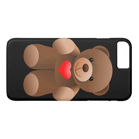 I hou van Teddy Bear Case-Mate iPhone Case (Achterkant (Horizontaal))