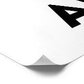 i houden van Albanese natie hartsymbool tekst Poster (Hoek)