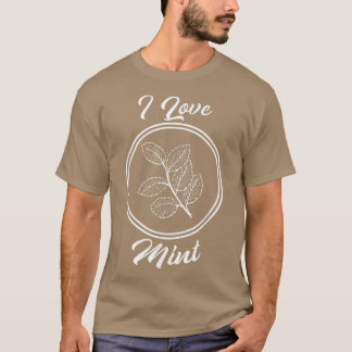 i houdt van mint die etherische olie voor chef-kok t-shirt