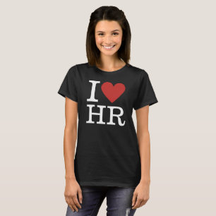 I ❤️ HR voor medewerkers van het stadhuis CUSTOM W T-shirt