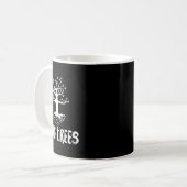 I Hug Trees Tree Hugger Environmentalist Gift Koffiemok (Voorkant links)