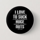 I Huge Nuts Fun Fantasy Football Loser Ronde Button 5,7 Cm (Voorkant)