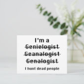 I Hunt Dead People Briefkaart (Staand voorkant)