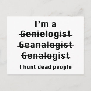 I Hunt Dead People Briefkaart