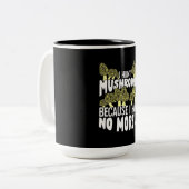 I Hunt paddenstoelen Tweekleurige Koffiemok (Voorkant links)