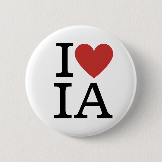 I ❤️ IA Interne Audit voor Werknemers Custom Pins Ronde Button 5,7 Cm (Voorkant)