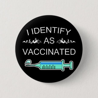 I. Identificeer als gevaccineerd Ronde Button 5,7 Cm