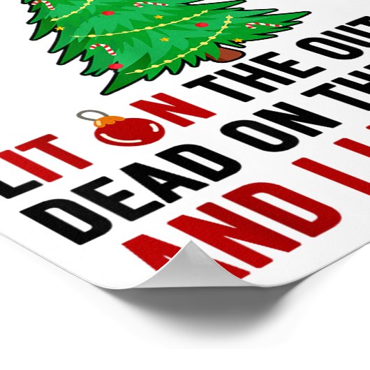 I Identify As A Christmas Tree Lit On The Outside  Poster (Hoek)