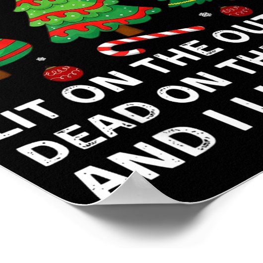 I Identify As A Christmas Tree Lit On The Outside Poster (Hoek)