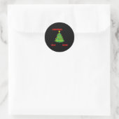 I Identify As A Christmas Tree Lit On The Outside Ronde Sticker (Tas)