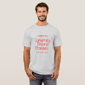 I identify as a conspiracy theorist pronouts are t t-shirt (Voorkant volledig)