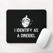 I Identify As A Dreidel Funny Hanukkah Gelt Menora Muismat (Met muis)