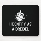 I Identify As A Dreidel Funny Hanukkah Gelt Menora Muismat (Voorkant)