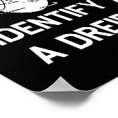 I Identify As A Dreidel Funny Hanukkah Gelt Menora Poster (Hoek)